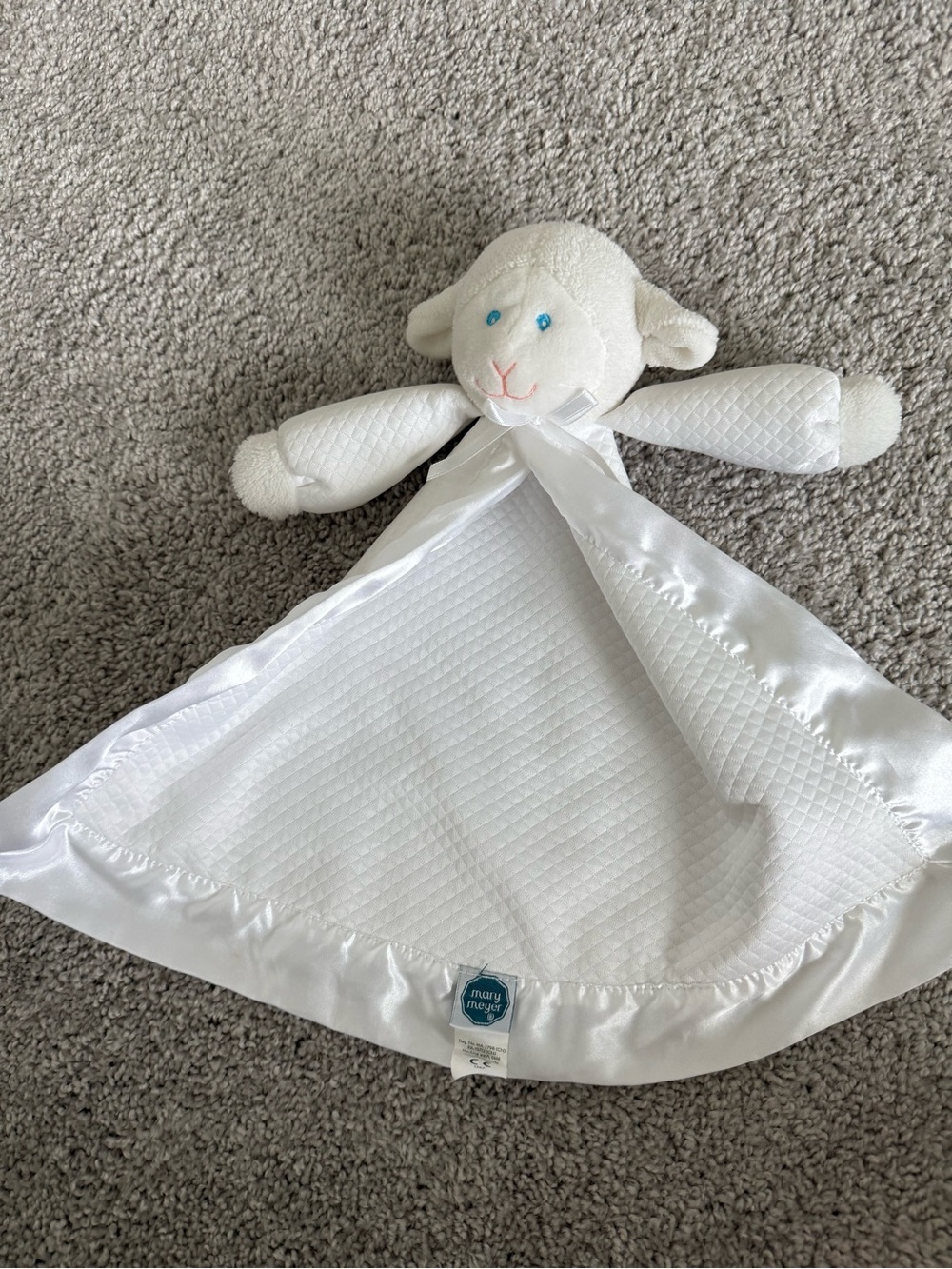 White Lamb Blanket Lovey